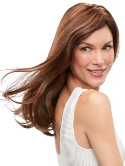 Top Form French 18" | Remy Human Hair Topper (Mono Top) -Wigs - Jon Renau 0000 Top Form French 18inch FS6 30 27 side