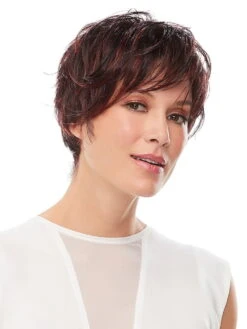 Ruby | Synthetic Lace Front Wig (Basic Cap) -Wigs - Jon Renau 0001 Ruby FS2V 31V ChocolateCherry main