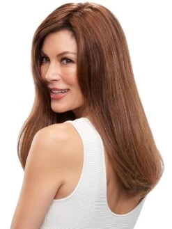 Top Form French 18" | Remy Human Hair Topper (Mono Top) -Wigs - Jon Renau 0002 Top Form French 18inch FS6 30 27 back