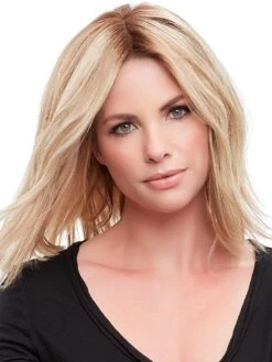 Top Form French 12" | Remy Human Hair Topper (Mono Top) -Wigs - Jon Renau 0003 Top Form French 12inch 12FS8 alt