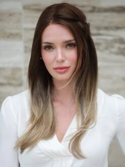 Zara Lite | Synthetic Lace Front Wig (Mono Top) -Wigs - Jon Renau 0003 Zara Lite S8 18 26RO Fawn 093A2437