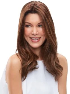 EasiPart French XL 18" | Remy Human Hair Topper (HT) 23 EasiPart French XL 18" | Remy Human Hair Topper (HT) -Wigs - Jon Renau 0003 easiPart XL French 18inch FS6 30 27 alt