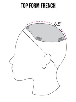 Top Form French 12" | Remy Human Hair Topper (Mono Top) -Wigs - Jon Renau 0005 Top Form French coverage