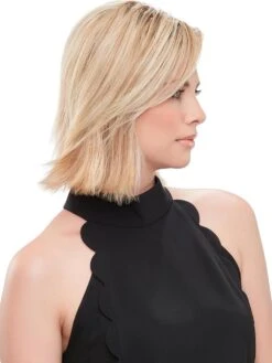 EasiPart XL 8" | Remy Human Hair Topper -Wigs - Jon Renau 0005 easiPart XL 8inch 12FS8 back