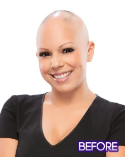 Spirit-Petite/Average | Lace Front Monofilament Remy Human Hair Wig By Jon Renau -Wigs - Jon Renau Evolution Melissa Before 01