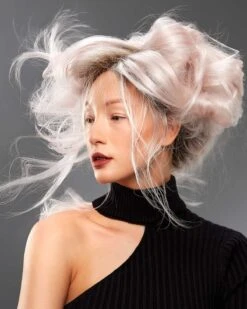 Zara (Exclusive) | Lace Front & Monofilament Synthetic Wig By Jon Renau -Wigs - Jon Renau JR5133R Zara Frost side