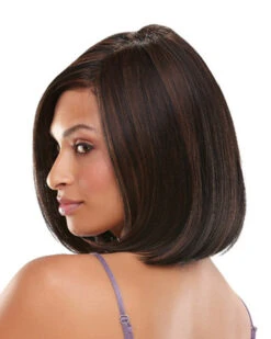 Haute | Lace Front & Monofilament Synthetic Wig By Jon Renau -Wigs - Jon Renau JR5147 Haute 1BRH30 Alternate1