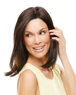 Elle | Lace Front & Monofilament Synthetic Wig By Jon Renau -Wigs - Jon Renau JR5382 Elle 1BRH30 Alt3