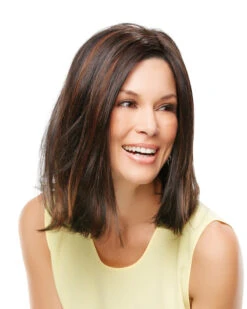 Elle | Lace Front & Monofilament Synthetic Wig By Jon Renau -Wigs - Jon Renau JR5382 Elle 1BRH30 Alt4