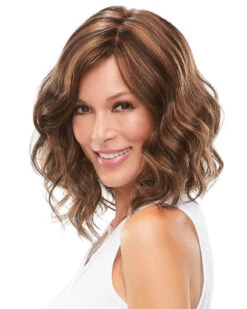 Mila (Exclusive) | Lace Front & Monofilament Synthetic Wig By Jon Renau 6 Mila (Exclusive) | Lace Front & Monofilament Synthetic Wig By Jon Renau -Wigs - Jon Renau JR5399 Mila FS6 30 27 ToffeeTruffle side 01
