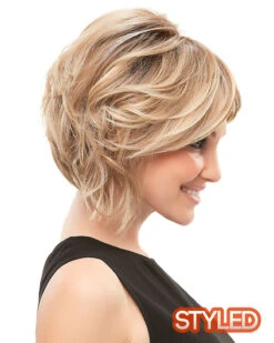 Eve (Exclusive) | Lace Front & Monofilament Synthetic Wig By Jon Renau -Wigs - Jon Renau JR5703R Eve 12FS8 side