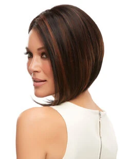 Mena | Lace Front & Monofilament Synthetic Wig By Jon Renau -Wigs - Jon Renau JR5704 Mena 1BRH30 back