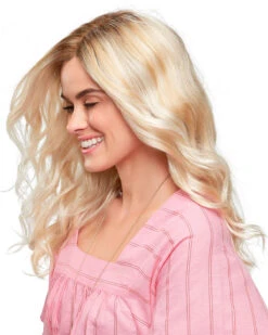 Sarah (Exclusive) | Lace Front & Monofilament Synthetic Wig By Jon Renau -Wigs - Jon Renau JR5705R Sarah FS24 102S12 LagunaBlonde side