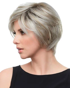 Gabrielle-Petite (Exclusive) | Lace Front & Monofilament Synthetic Wig By Jon Renau -Wigs - Jon Renau JR5728PT GabriellePetite FS17 101S18 side 01