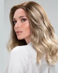 Rachel Lite (Exclusive) | Lace Front & Monofilament Synthetic Wig By Jon Renau -Wigs - Jon Renau JR5864R Rachel Lite S14 26 88RO Sunshine Side