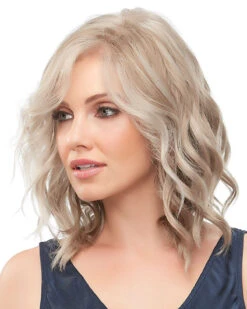 Julianne | Lace Front & Monofilament Synthetic Wig By Jon Renau -Wigs - Jon Renau JR5968 Julianne Gray 101F48T main