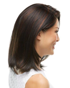 Karlie | Lace Front & Monofilament Synthetic Wig By Jon Renau 12 Karlie | Lace Front & Monofilament Synthetic Wig By Jon Renau -Wigs - Jon Renau JR5975 Karlie 1BRH30 Side