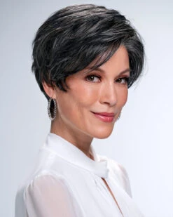 Evan | Lace Front & Monofilament Crown Synthetic Wig By Jon Renau -Wigs - Jon Renau JR5979 Evan 1B60 S