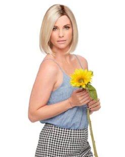 Cameron (Exclusive) | Lace Front & Monofilament Synthetic Wig By Jon Renau -Wigs - Jon Renau JR5980R Cameron FS24 102S12 LagunaBlonde flower