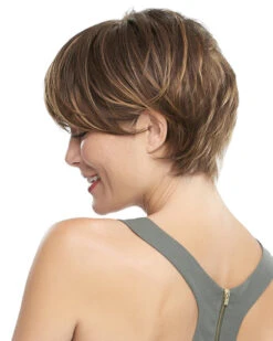 Mariska-Petite | Lace Front & Monofilament Synthetic Wig By Jon Renau -Wigs - Jon Renau JR5981PT Mariska 6F27 Back2