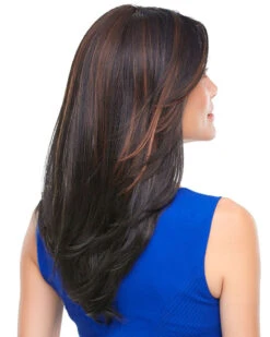 Alessandra | Lace Front & Monofilament Synthetic Wig By Jon Renau 9 Alessandra | Lace Front & Monofilament Synthetic Wig By Jon Renau -Wigs - Jon Renau JR5982 Alessandra 1BRH30 Side