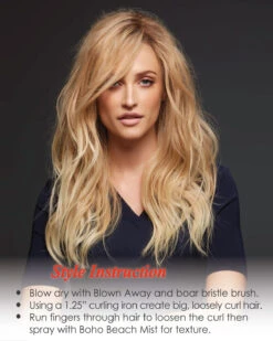 Blake (Exclusive) | Lace Front & Monofilament Remy Human Hair Wig By Jon Renau -Wigs - Jon Renau JR726A Blake 27T613S8 Alt2 Instruction