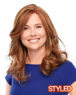 Spirit-Petite/Average | Lace Front Monofilament Remy Human Hair Wig By Jon Renau -Wigs - Jon Renau JR731 Spirit 6F27 Alt2styled 01