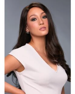 Blake-Lite (Exclusive) | Lace Front & Monofilament Remy Human Hair Wig By Jon Renau -Wigs - Jon Renau JR773 Blake Lite 4RN up 01