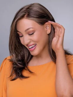 Miranda Lite | Synthetic Lace Front Wig (Hand Tied) -Wigs - Jon Renau Resized Miranda Lite Brunette 8RH14 Marketing Image