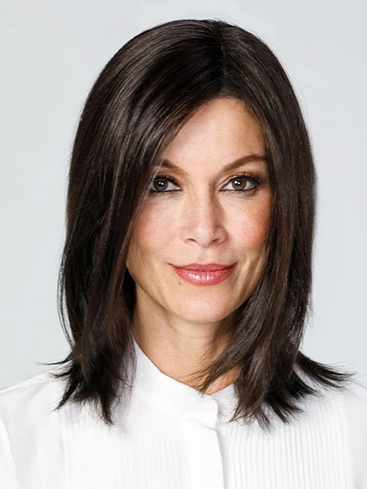 Top Coverage 12" | Lace Front Synthetic Hair Topper (Mono Top) 1 Top Coverage 12" | Lace Front Synthetic Hair Topper (Mono Top)