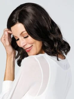 Top Coverage Wavy 12" | Lace Front Synthetic Hair Topper (Mono Top) 22 Top Coverage Wavy 12" | Lace Front Synthetic Hair Topper (Mono Top) -Wigs - Jon Renau TopCoverageWavy12in 6 Back