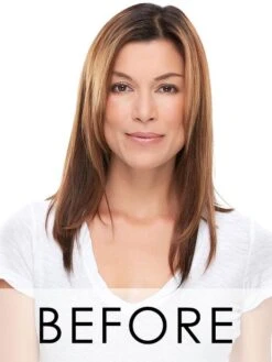 Top Smart 18" | Lace Front Synthetic Hair Topper -Wigs - Jon Renau before brunette