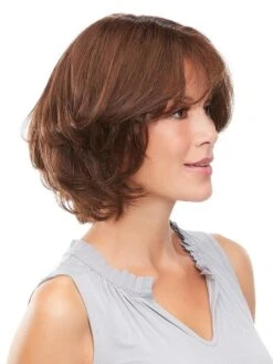 EasiPart French 8" | Remy Human Hair Topper -Wigs - Jon Renau easiPart French 8in 6RN alt b6f81a16 4f3e 429c a6f8 fe0239e0a234