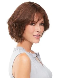 EasiPart French 8" | Remy Human Hair Topper -Wigs - Jon Renau easiPart French 8in 6RN main 4deceab3 d31e 43bf 8f50 28d7802f1b4d