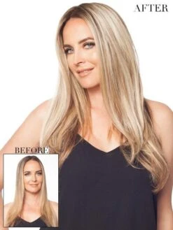 EasiPart HD 18" | HF Synthetic Hair Topper (Mono Top) 22 EasiPart HD 18" | HF Synthetic Hair Topper (Mono Top) -Wigs - Jon Renau jr360 41 lg