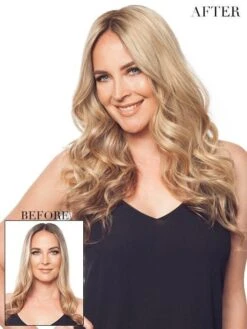 EasiPart HH XL 18" | Remy Human Hair Topper (Mono Top) 24 EasiPart HH XL 18" | Remy Human Hair Topper (Mono Top) -Wigs - Jon Renau jr735 41 lg 1