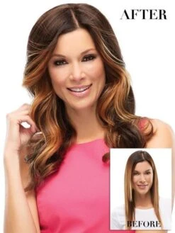 Top Level | Synthetic Lace Front Hair Topper (Mono Top) -Wigs - Jon Renau thumbnail