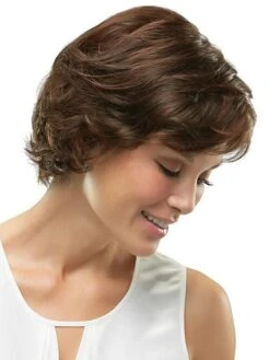 Top Crown | Synthetic Hair Topper (Full Mono) -Wigs - Jon Renau top crown 633 side2