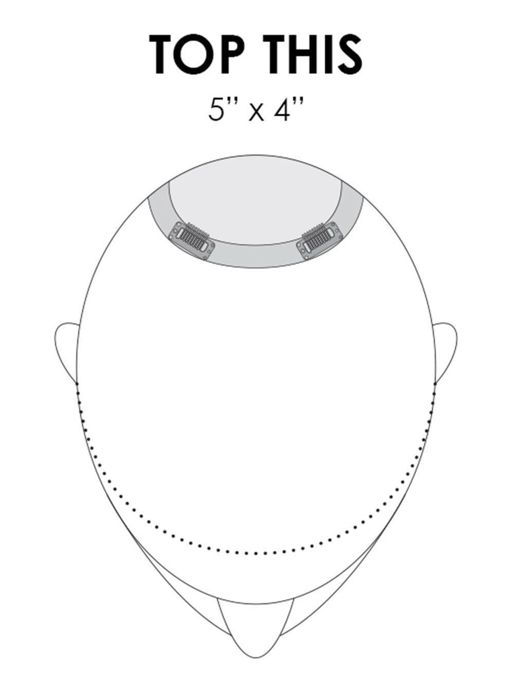 Top This 8" | Remy Human Hair Topper 9 Top This 8" | Remy Human Hair Topper - Image 9