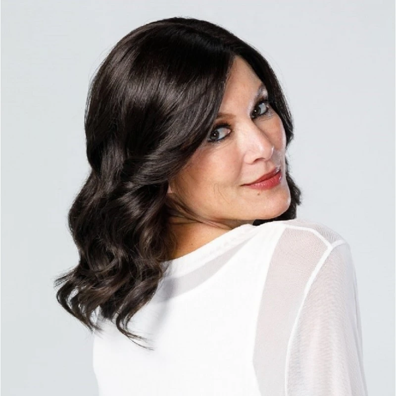 Top Coverage Wavy 12" Synthetic Topper By Jon Renau 2 Top Coverage Wavy 12" Synthetic Topper By Jon Renau - Image 2