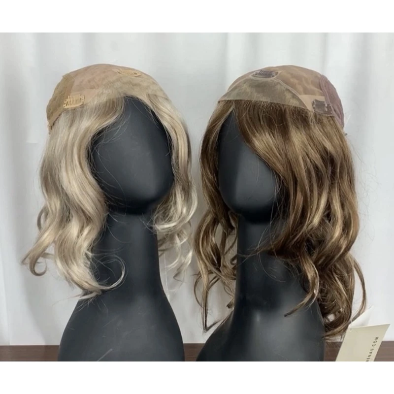 Top Coverage Wavy 12" Synthetic Topper By Jon Renau 5 Top Coverage Wavy 12" Synthetic Topper By Jon Renau - Image 5