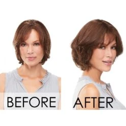 EasiPart French 8" Human Hair Topper By Jon Renau -Wigs - Jon Renau www.wigsbypattispearls.com Jon Renau 739 739A 35