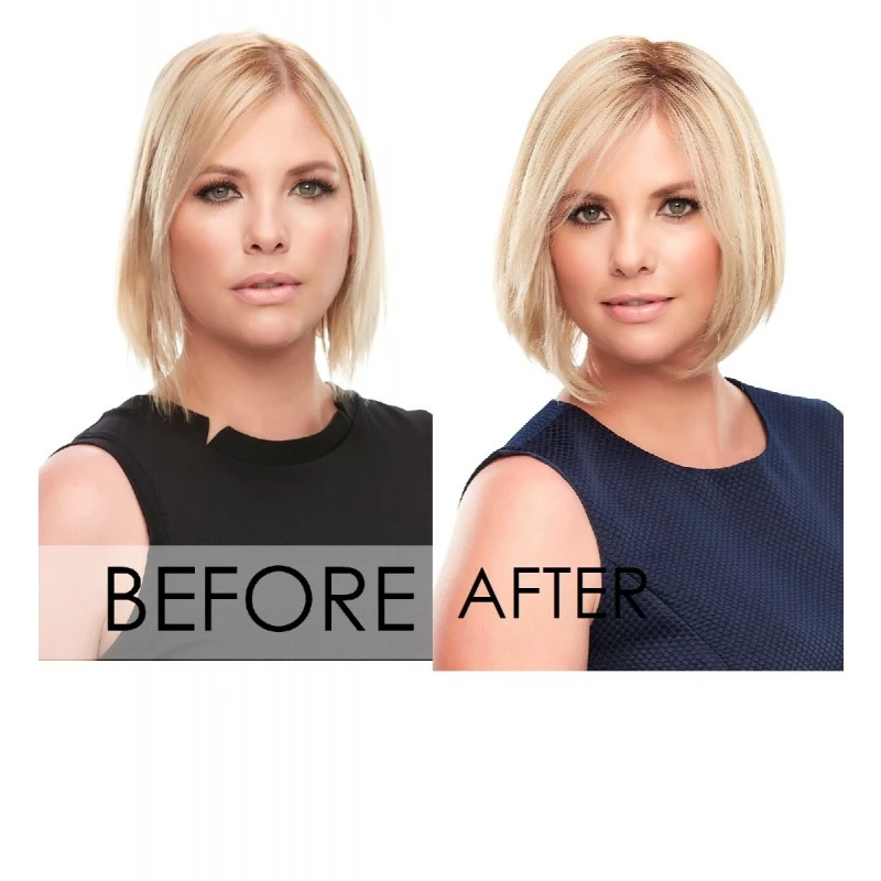 EasiPart Human Hair 8" Topper By Jon Renau 2 EasiPart Human Hair 8" Topper By Jon Renau - Image 2